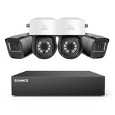 5MP 8 Channel PT Security Camera System - Hybrid 5-in-1 DVR, Pan & Tilt CCTV Camera, 100 ft Night Vision, Motion Detection, Outdoor, Waterproof